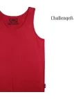 CHALLENGER F105 - Débardeur uni homme rouge carmin en coton