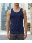 Débardeur uni pour homme de marque CHALLENGER modèle F105 coloris bleu marine de face