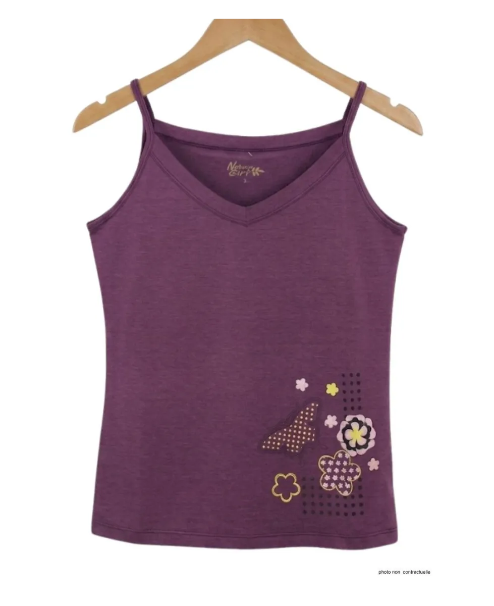 MAYFLOWER VIOLET-MF Top Fluide Violet - Confort Stretch Lycra