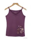 MAYFLOWER VIOLET-MF Top Fluide Violet - Confort Stretch Lycra