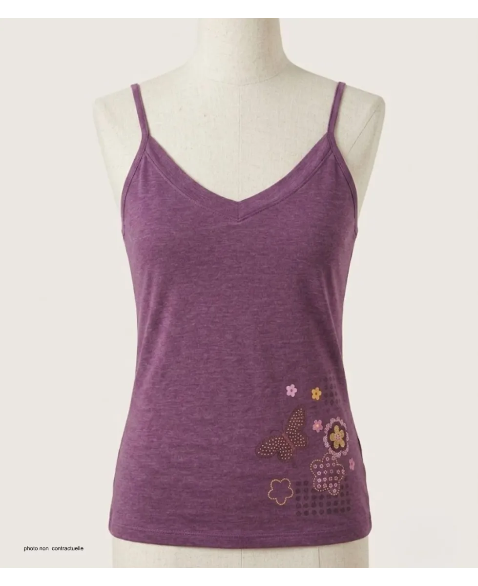 MAYFLOWER VIOLET-MF Top Fluide Violet - Confort Stretch Lycra