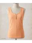 MAYFLOWER DACCA1 - Débardeur orange en coton pour l'été