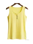 MAYFLOWER DACCA2 - Débardeur en coton bio jaune citron