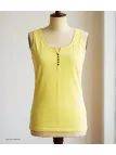 MAYFLOWER DACCA2 - Débardeur en coton bio jaune citron