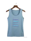 MAYFLOWER DEF4004A - Débardeur coton jersey gris bleu
