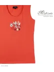 Mayflower LOLA2 — Débardeur femme corail / orange en coton