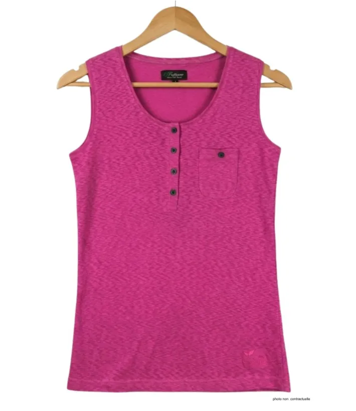 Mayflower LOTUS2 — Débardeur femme sangria en coton doux