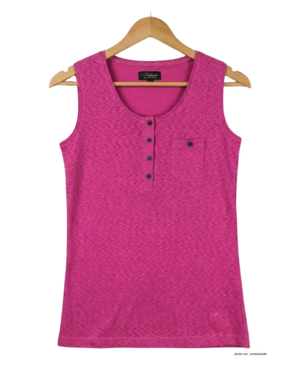 Mayflower LOTUS2 — Débardeur femme sangria en coton doux