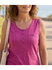 Mayflower LOTUS2 — Débardeur femme sangria en coton doux