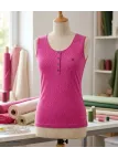 Mayflower LOTUS2 — Débardeur femme sangria en coton doux