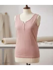 Mayflower M2101A — Débardeur femme rose en coton flammé