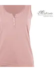 Mayflower M2101A — Débardeur femme rose en coton flammé