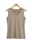 Débardeur DALTON1 MAYFLOWER - Top tunisien taupe coton