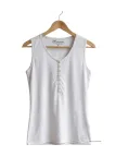 Débardeur DALTON2 MAYFLOWER - Top tunisien blanc coton