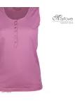 Débardeur femme DALTON4 MAYFLOWER - Top tunisien mauve coton