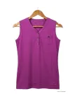 Débardeur pourpre femme MAYFLOWER DARGO3 - Coton & Col Tunisien