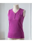 Débardeur pourpre femme MAYFLOWER DARGO3 - Coton & Col Tunisien