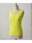 Débardeur MAYFLOWER DONALD2 en coton flammé jaune lemon