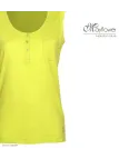 Débardeur MAYFLOWER DONALD2 en coton flammé jaune lemon