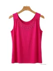 Axone TF344F Débardeur Grande Taille Stretch Rose Fuchsia
