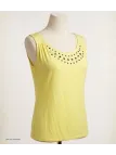 Axone TF344J Débardeur Grande Taille Stretch Jaune