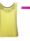 Axone TF344J Débardeur Grande Taille Stretch Jaune