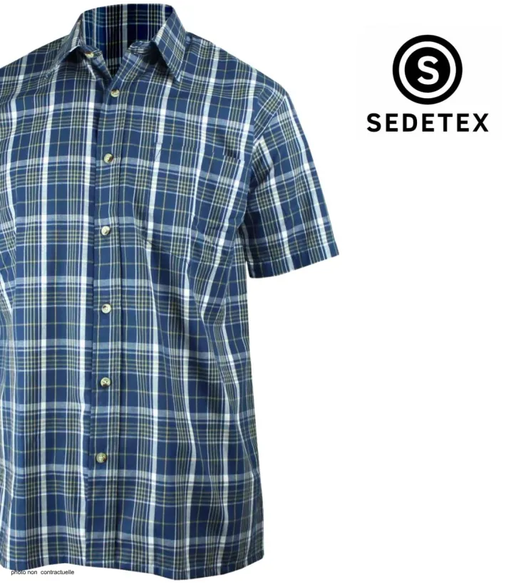 SEDETEX 320030U001 Chemise Manches Courtes Travail Confort
