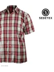 SEDETEX 320030U003 Chemise Manches Courtes Travail Bordeaux