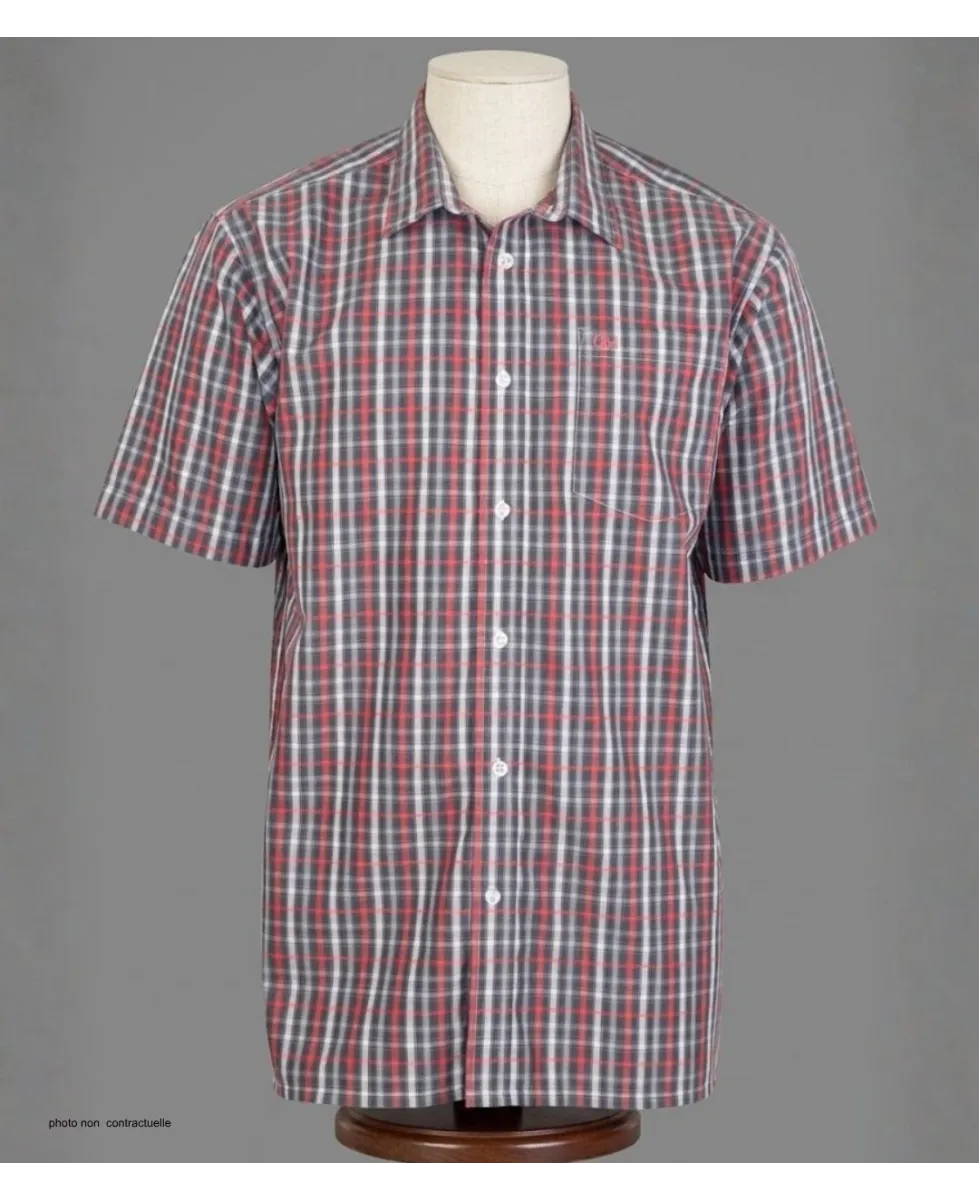 CHALLENGER B3103A Chemise Manches Courtes Carreaux Confort