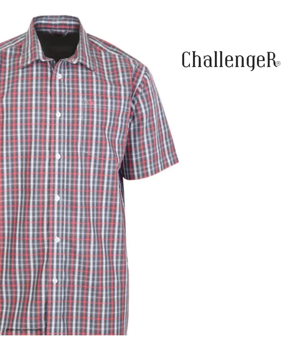 CHALLENGER B3103A Chemise Manches Courtes Carreaux Confort