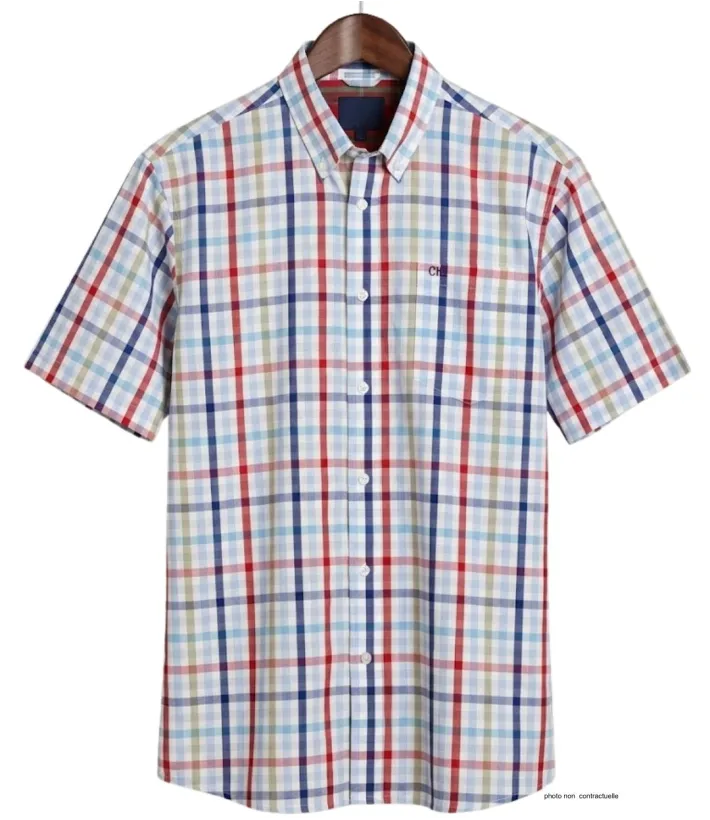 CHALLENGER B3105A Chemise Manches Courtes Carreaux Confort