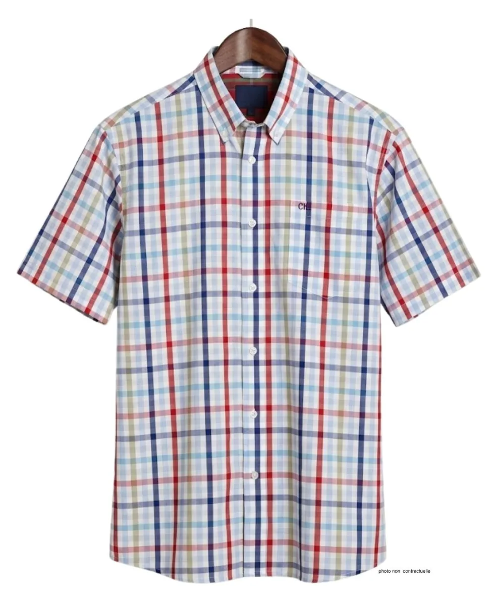 CHALLENGER B3105A Chemise Manches Courtes Carreaux Confort