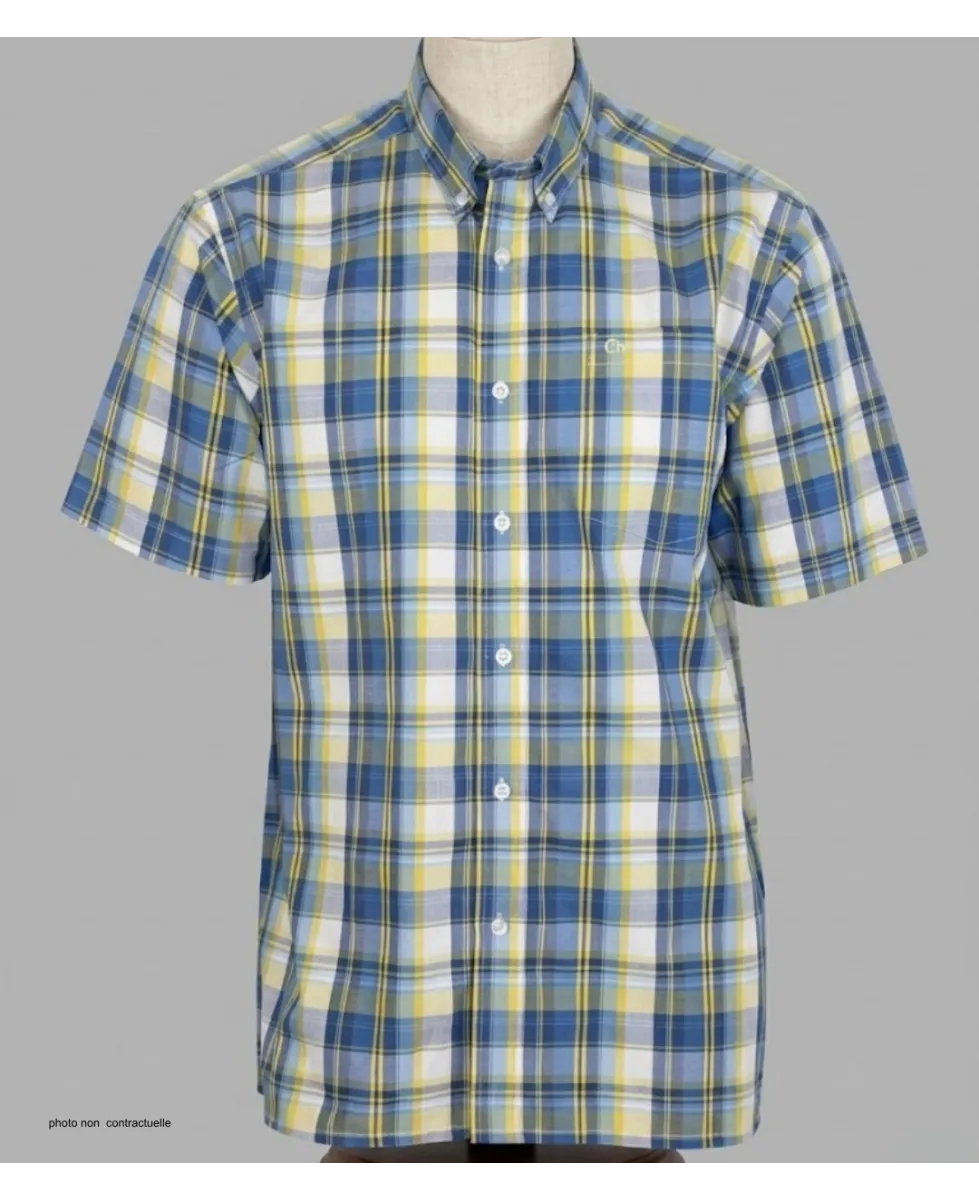 CHALLENGER B3107A Chemise Manches Courtes Carreaux Confort