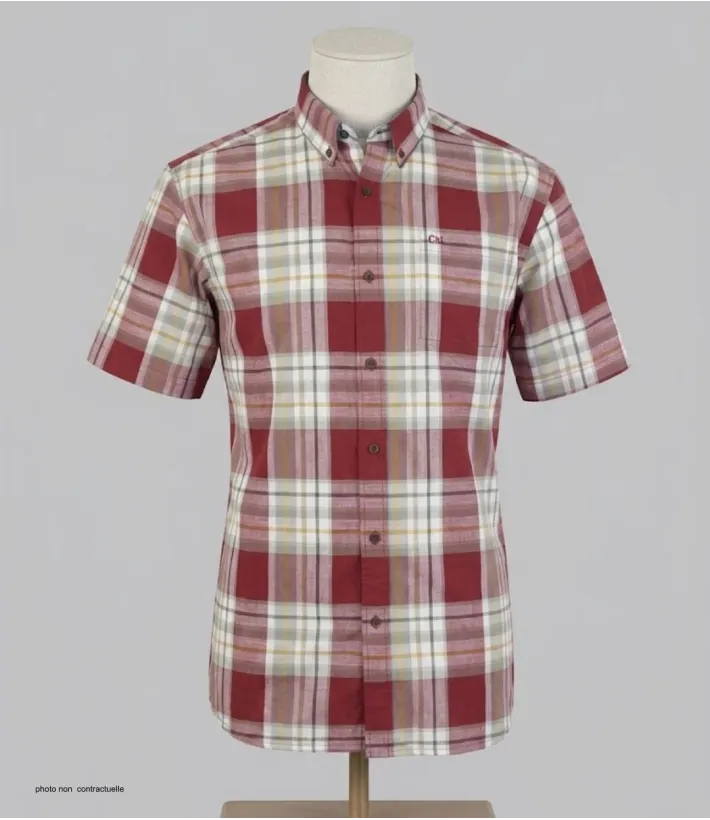 CHALLENGER B3123A Chemise Manches Courtes Pur Coton Confort