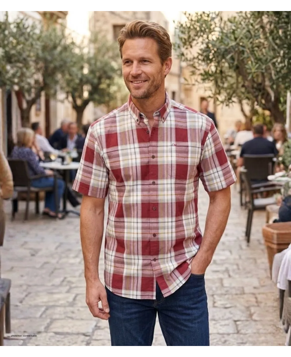 CHALLENGER B3123A Chemise Manches Courtes Pur Coton Confort