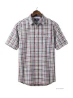 CHALLENGER B3124A Chemise Manches Courtes Carreaux Confort
