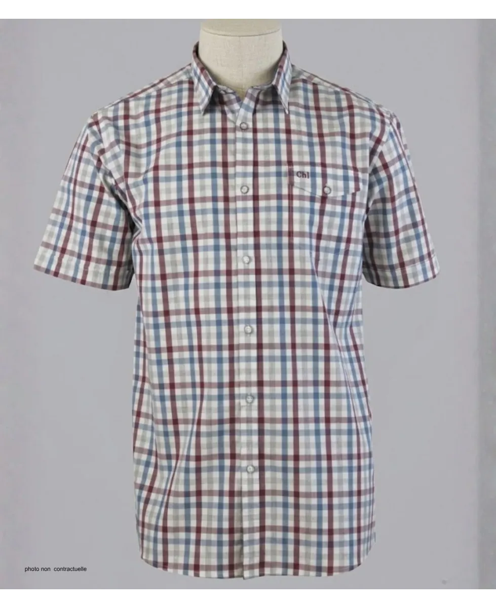 CHALLENGER B3124A Chemise Manches Courtes Carreaux Confort