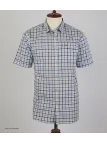 CHALLENGER B3124B Chemise Manches Courtes Carreaux Confort