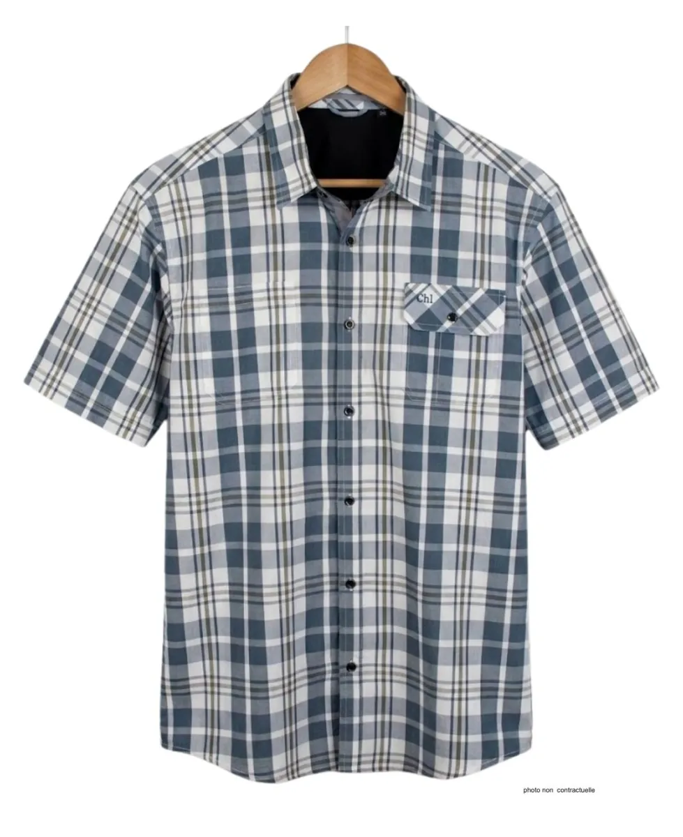 Chemise manches courtes CHALLENGER B3125A : confort 100% coton