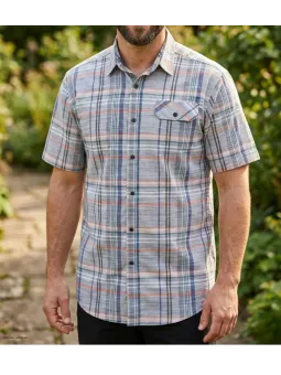 Chemise manches courtes CHALLENGER B3125B : confort 100% coton