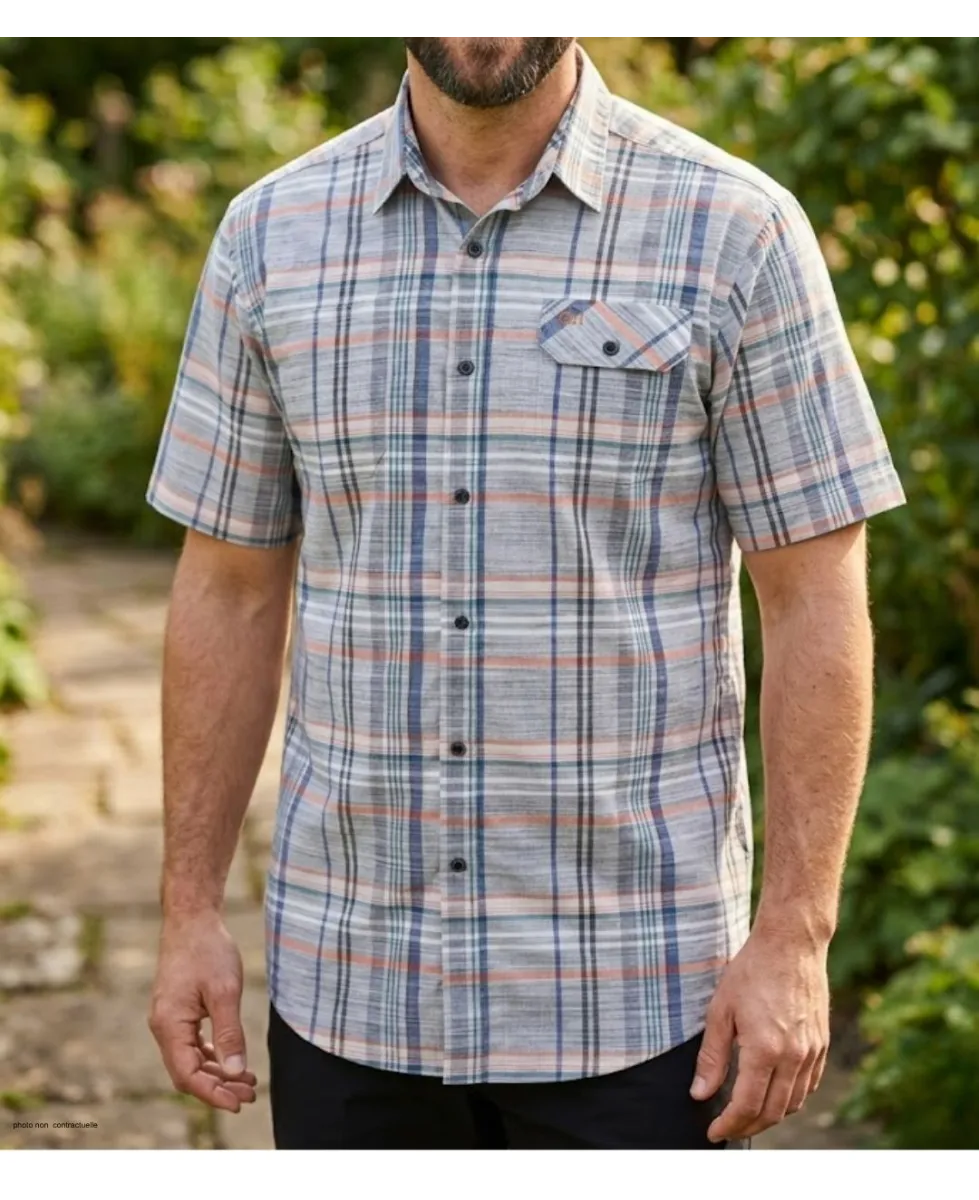 Chemise manches courtes CHALLENGER B3125B : confort 100% coton