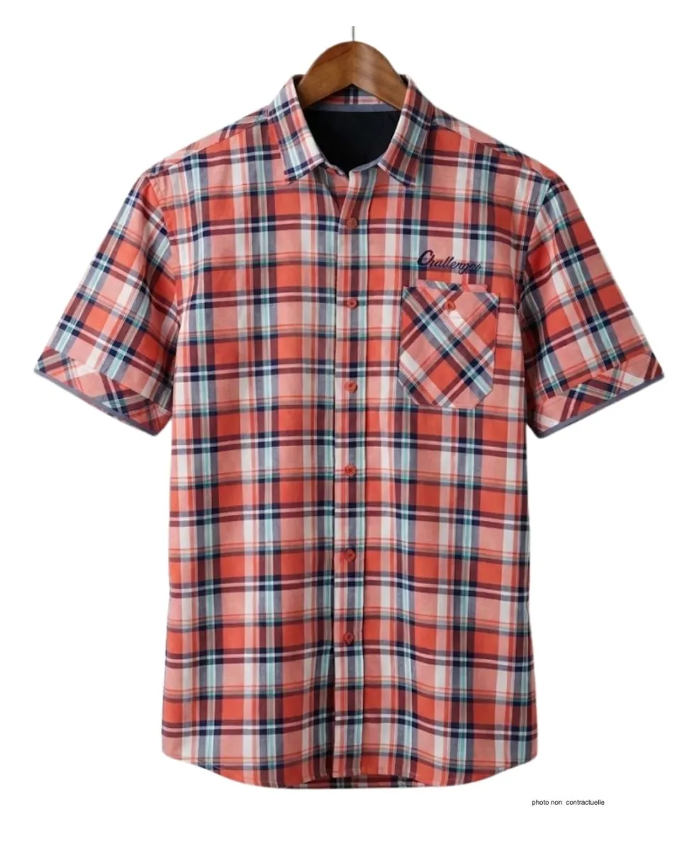 Chemise manches courtes CHALLENGER B3126A : confort coton