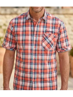 Chemise manches courtes CHALLENGER B3126A : confort coton