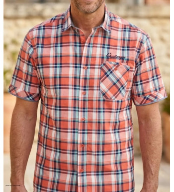 Chemise manches courtes CHALLENGER B3126A : confort coton