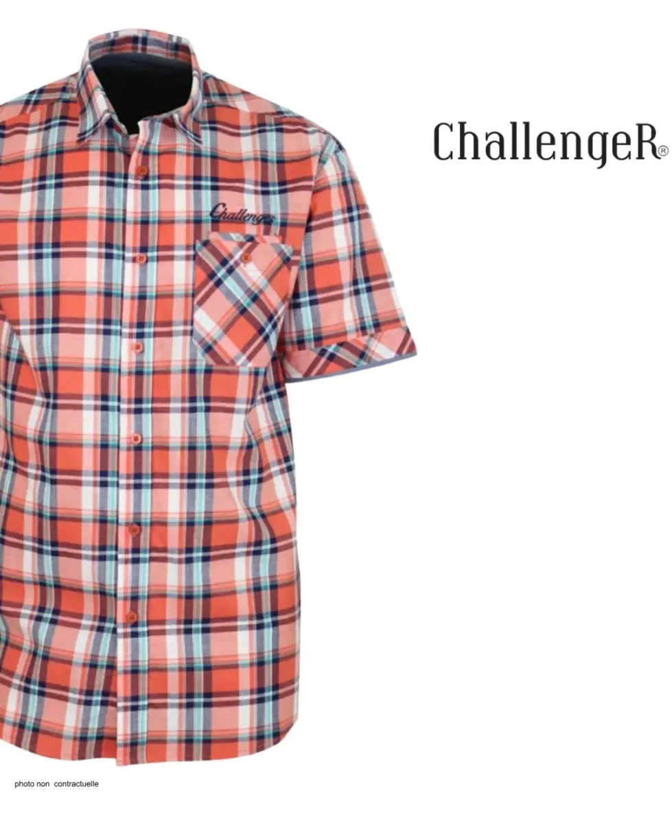 Chemise manches courtes CHALLENGER B3126A : confort coton