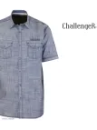Chemise manches courtes CHALLENGER B3132A : style coton texturé