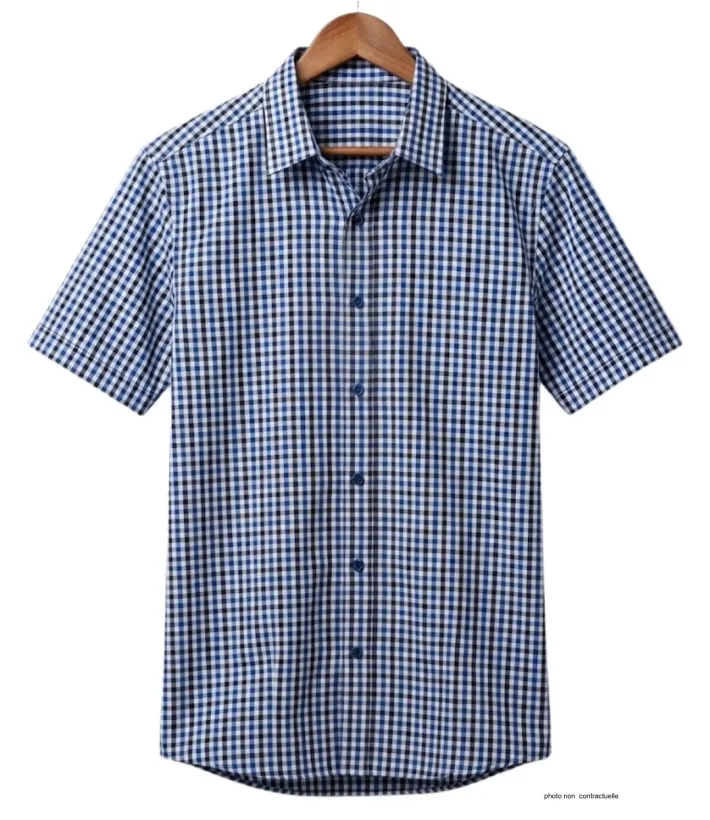 Chemise manches courtes CHALLENGER B3140A : confort repassage facile