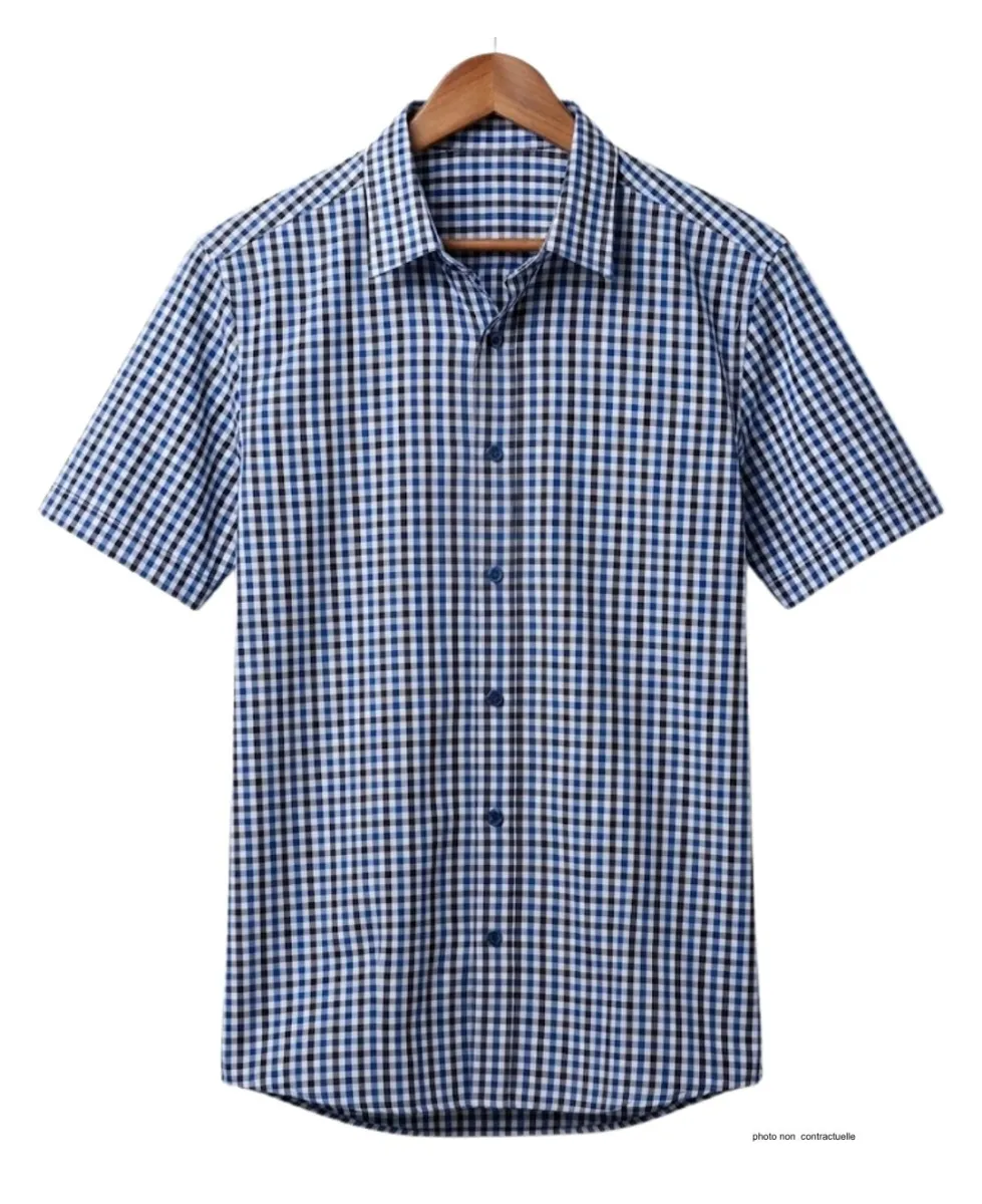 Chemise manches courtes CHALLENGER B3140A : confort repassage facile