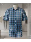 CHALLENGER B3141A - Chemise manches courtes confort turquoise