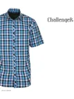 CHALLENGER B3141A - Chemise manches courtes confort turquoise